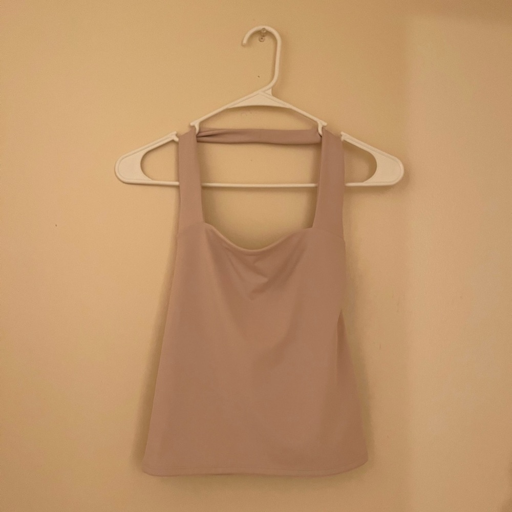 Express Body Contour Halter Top Light Pink XS